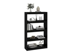 Estante/divisória 80x30x135,5 cm madeira pinho maciça preto PT556949