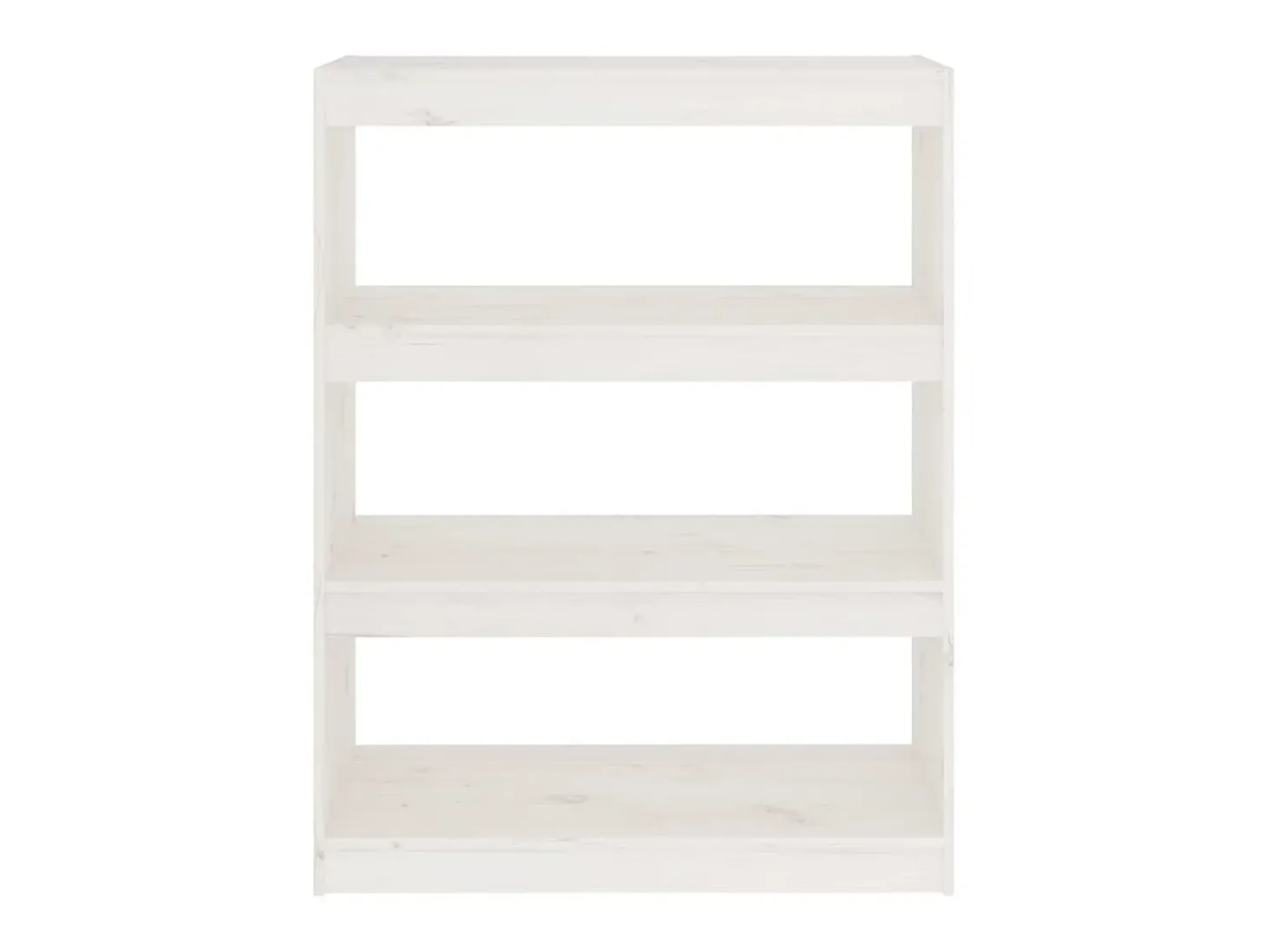 Estante/divisória 80x30x103,5 cm madeira de pinho maciça branco PT557420