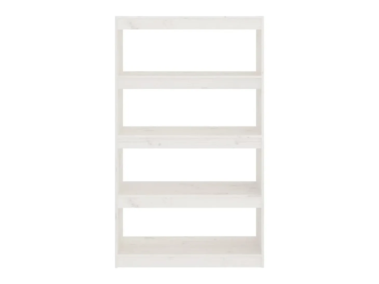 Estante/divisória 80x30x135,5 cm madeira de pinho maciça branco PT168559