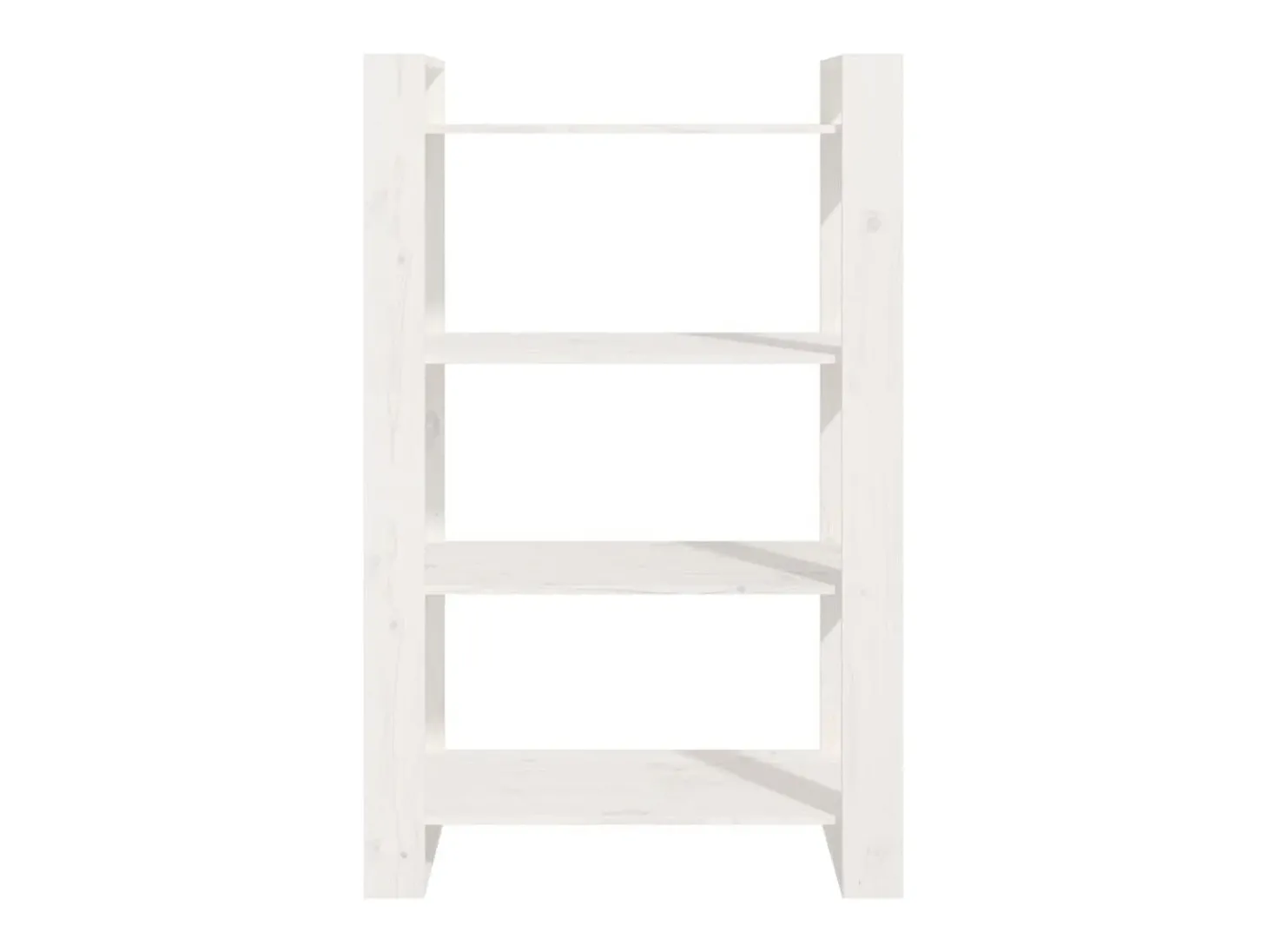 Estante/divisória 80x35x125 cm madeira de pinho maciça branco PT509354