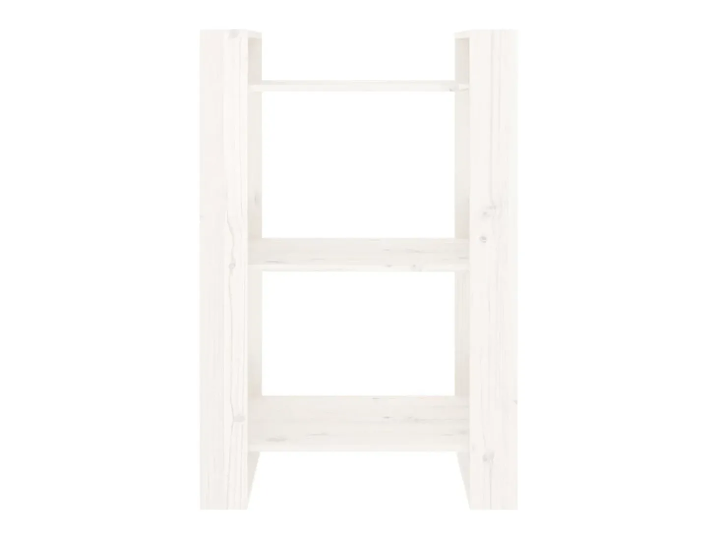 Estante/divisória 60x35x91 cm madeira de pinho maciça branco PT118321