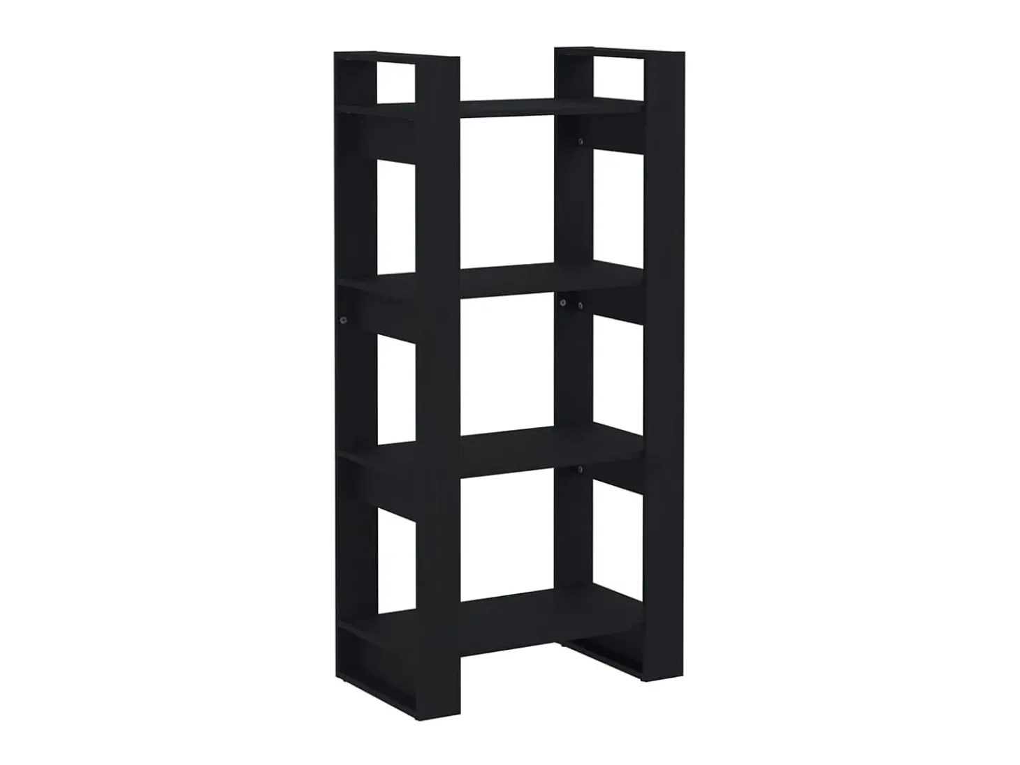 Estante/divisória 60x35x125 cm madeira maciça preto PT620613