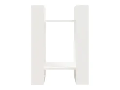 Estante/divisória 41x35x57 cm pinho maciço branco PT145440