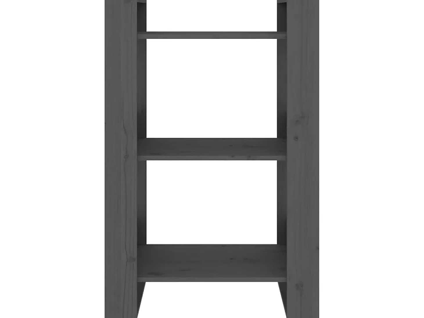Estante/divisória 60x35x91 cm pinho maciço cinzento PT617061