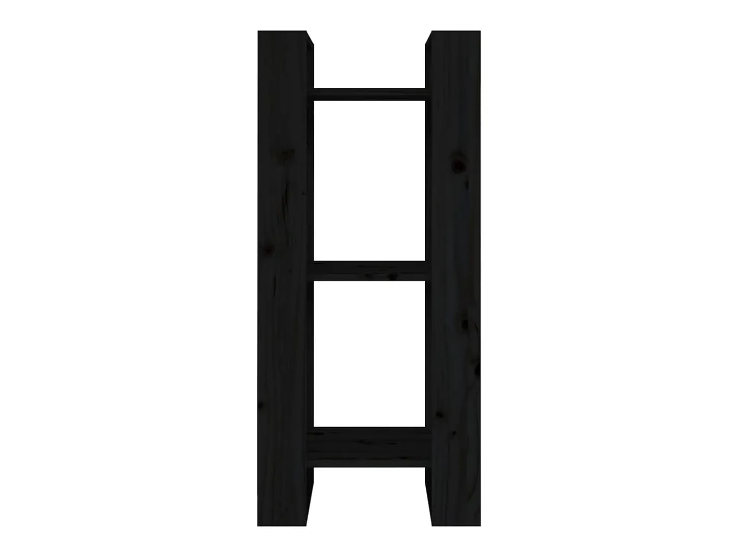 Estante/divisória 41x35x91 cm pinho maciço preto PT805625