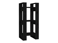 Estante/divisória 41x35x91 cm pinho maciço preto PT805625