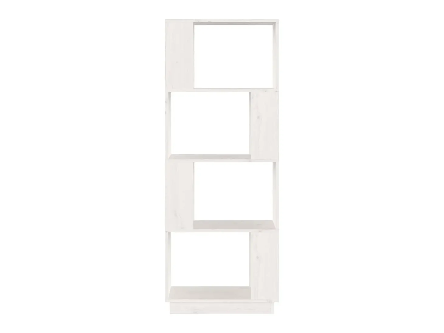 Estante/divisória 51x25x132 cm pinho maciço branco PT949524