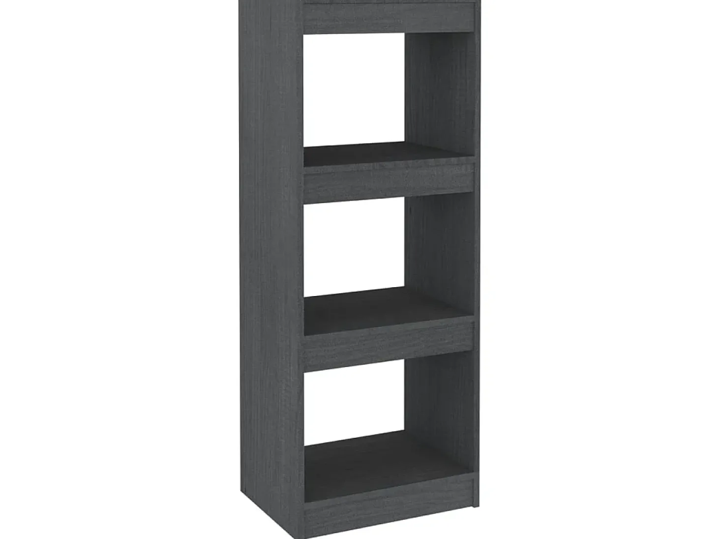 Estante/divisória 40x30x103,5 cm pinho maciço cinzento PT393756