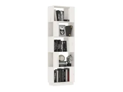 Estante/divisória 51x25x163,5 cm pinho maciço branco PT810119