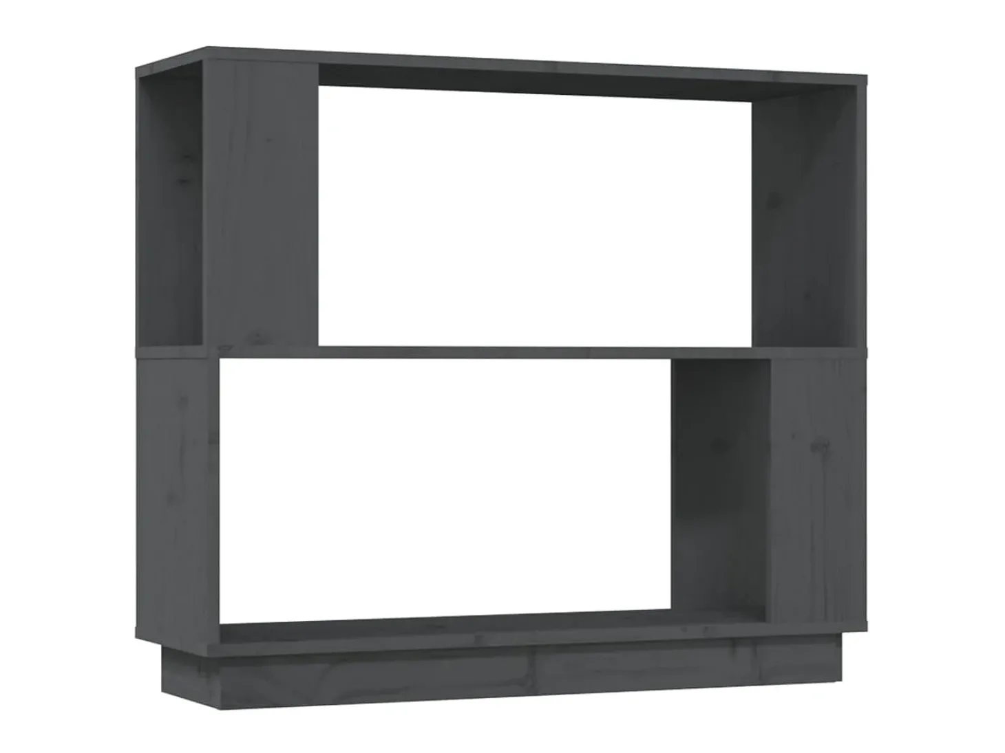 Estante/divisória 80x25x70 cm pinho maciço cinza PT518169