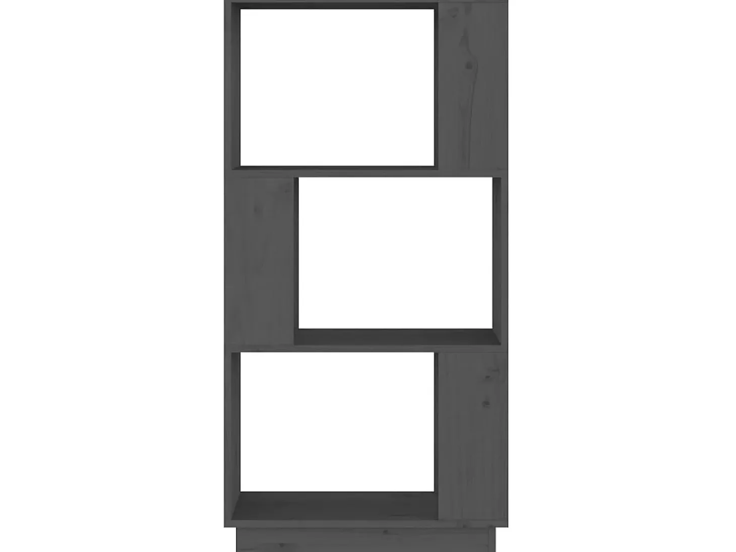 Estante/divisória 51x25x101 cm pinho maciço cinza PT253961
