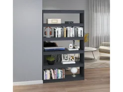 Estante/divisória 100x30x167,5 cm pinho maciço cinzento PT569046