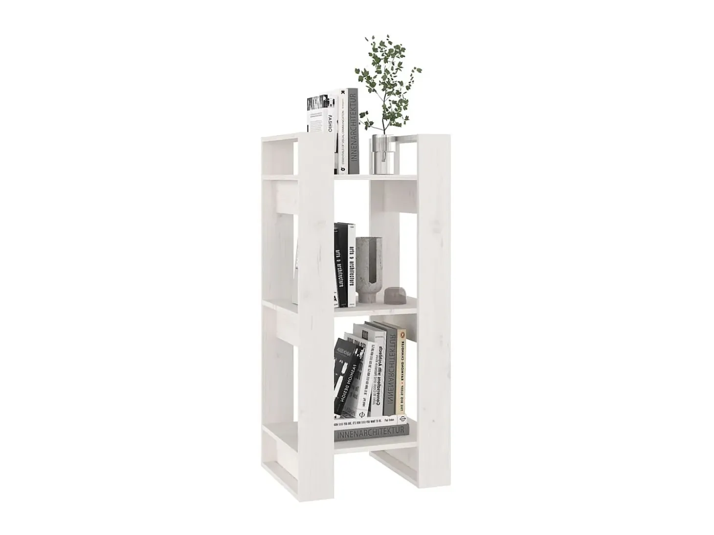 Estante/divisória 41x35x91 cm pinho maciço branco PT210160