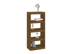 Estante/divisória 60x30x135,5 cm pinho maciço castanho mel PT108054