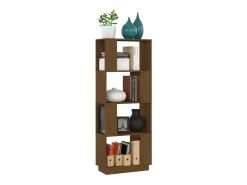 Estante/divisória 51x25x132 cm pinho maciço castanho mel PT702599