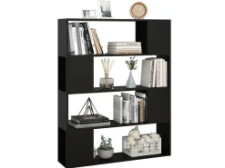Estante/divisória 100x24x124 cm preto PT536568