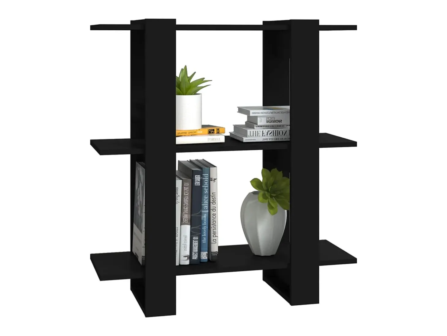 Estante/divisória 80x30x87 cm preto PT392769