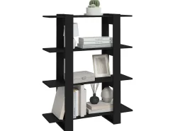 Estante/divisória 100x30x123,5 cm preto PT569714