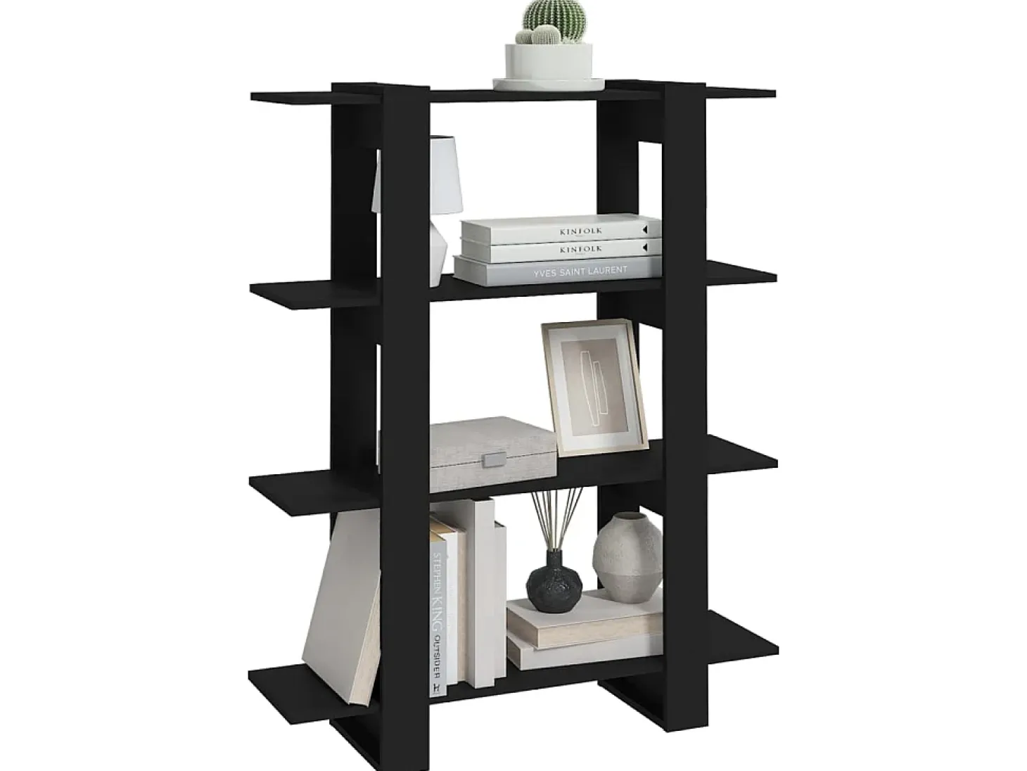 Estante/divisória 100x30x123,5 cm preto PT569714
