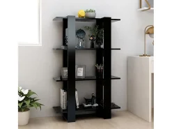 Estante/divisória 80x30x123,5 cm preto PT198126