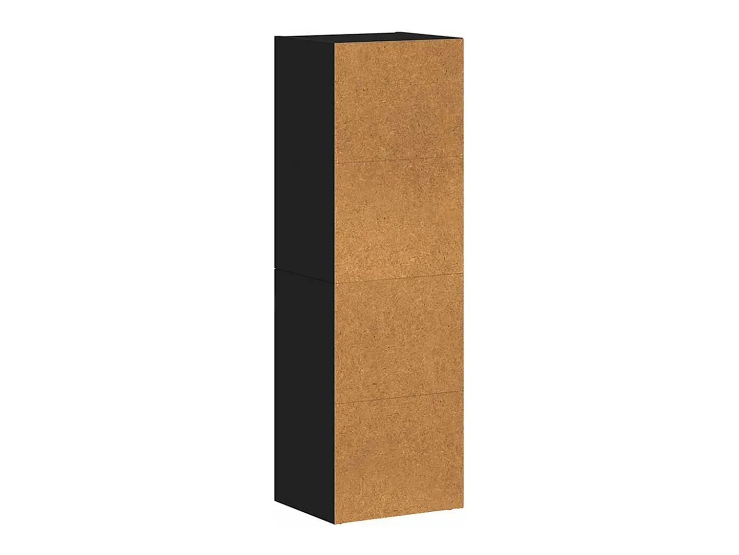 Estante/móvel de TV 36x30x114 cm contraplacado preto