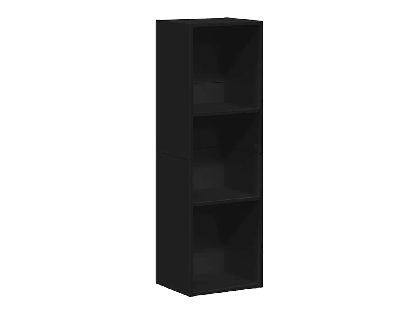 Estante/móvel de TV 36x30x114 cm contraplacado preto