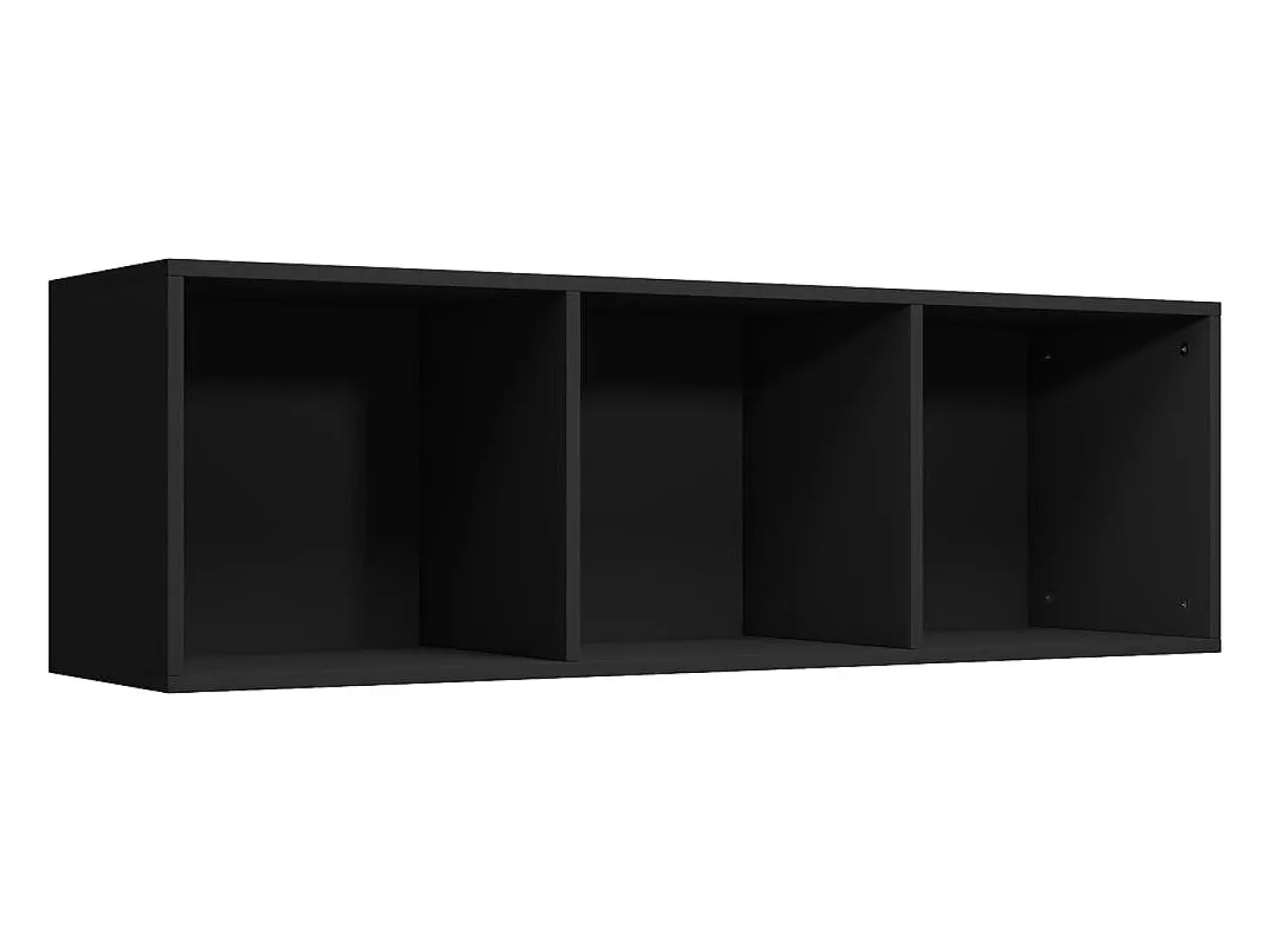 Estante/móvel de TV 36x30x114 cm contraplacado preto