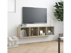 Estante/móvel de TV 143x30x36 cm contraplacado carvalho sonoma PT654435