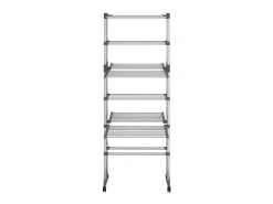 Estendal com 3 prateleiras/rodas 60x70x129 cm prateado PT905681