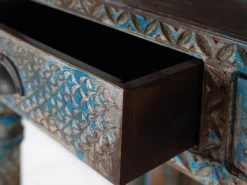 Etagère em manguier velho azul 180cm