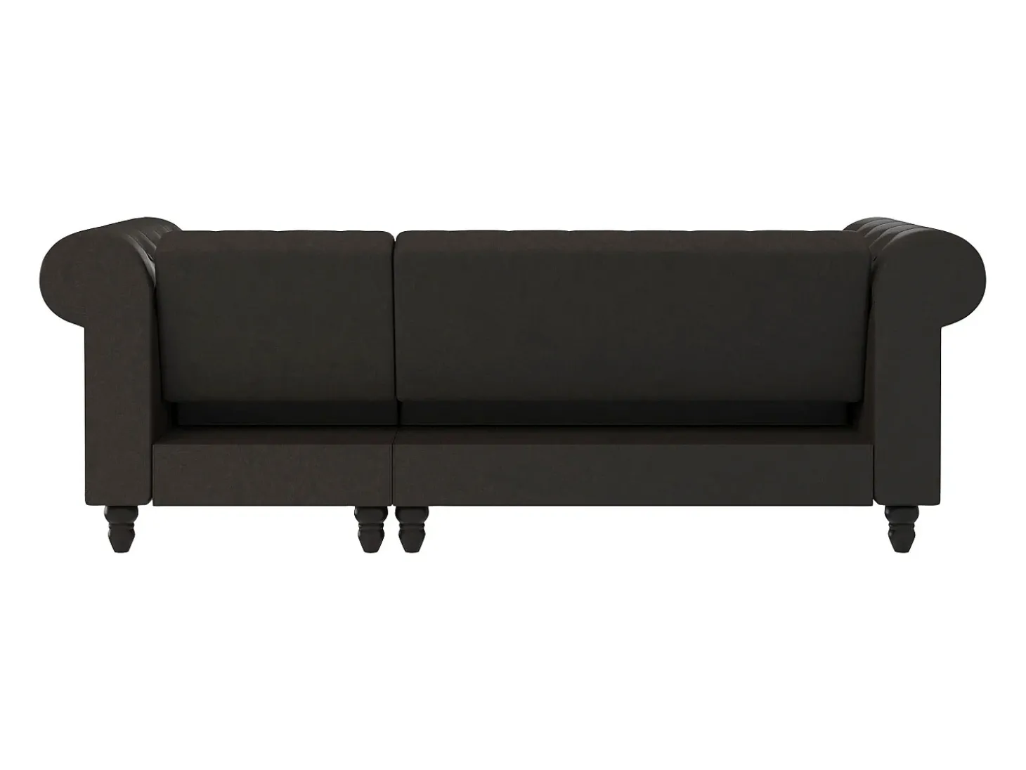 Felix | Sofá-cama Chaise Longue em microfibra antracite