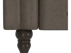 Felix | Sofá-cama Chaise Longue em microfibra castanho escuro
