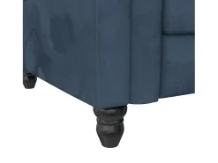 Felix | Sofá-cama com chaise longue em veludo azul