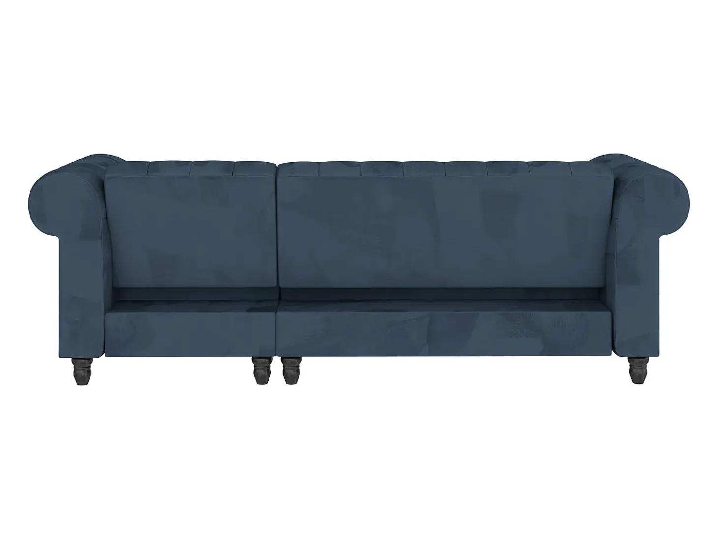 Felix | Sofá-cama com chaise longue em veludo azul
