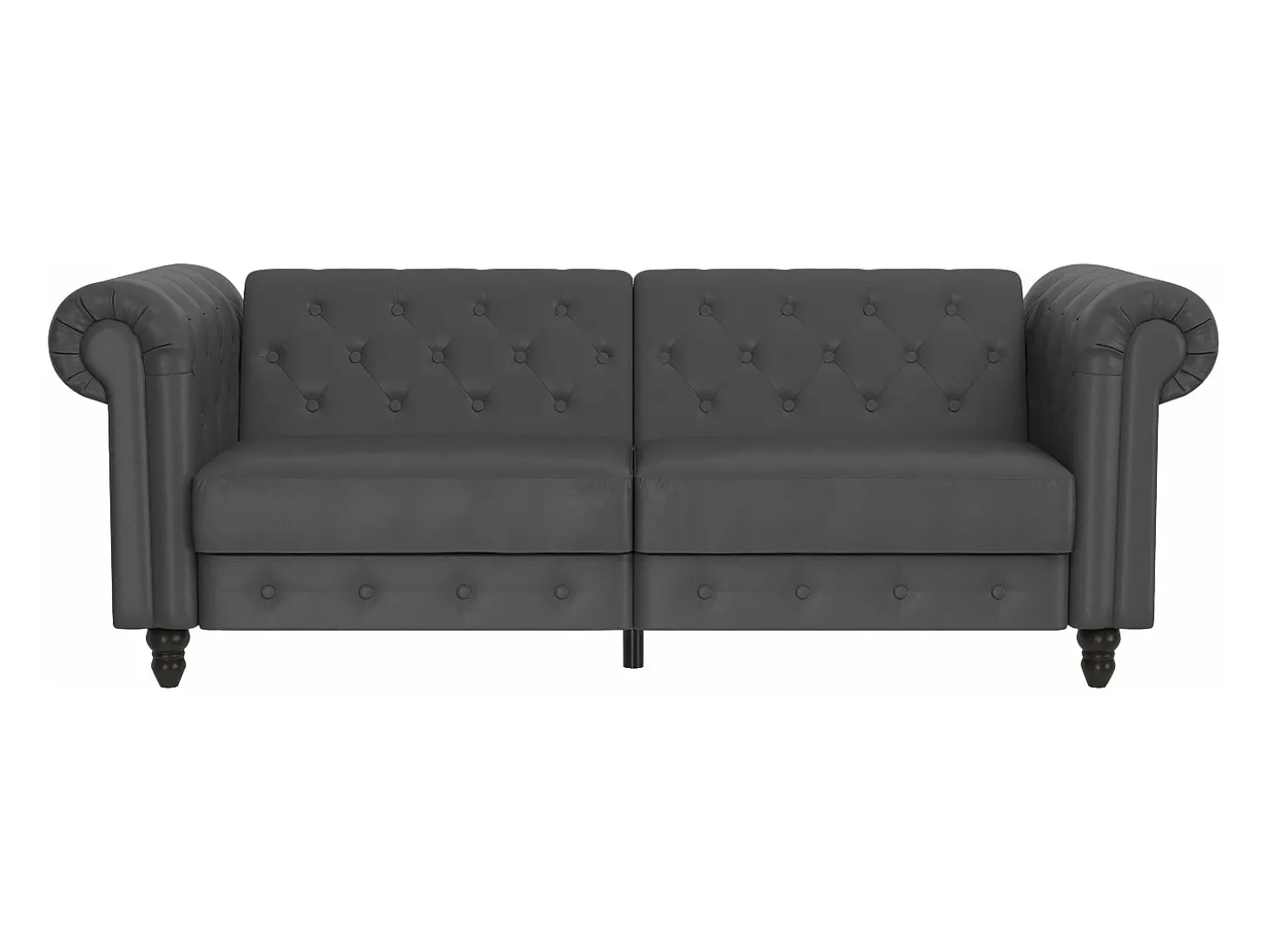 Felix | Sofá-cama de 3 lugares PU cinzento