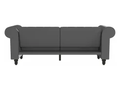 Felix | Sofá-cama de 3 lugares PU cinzento