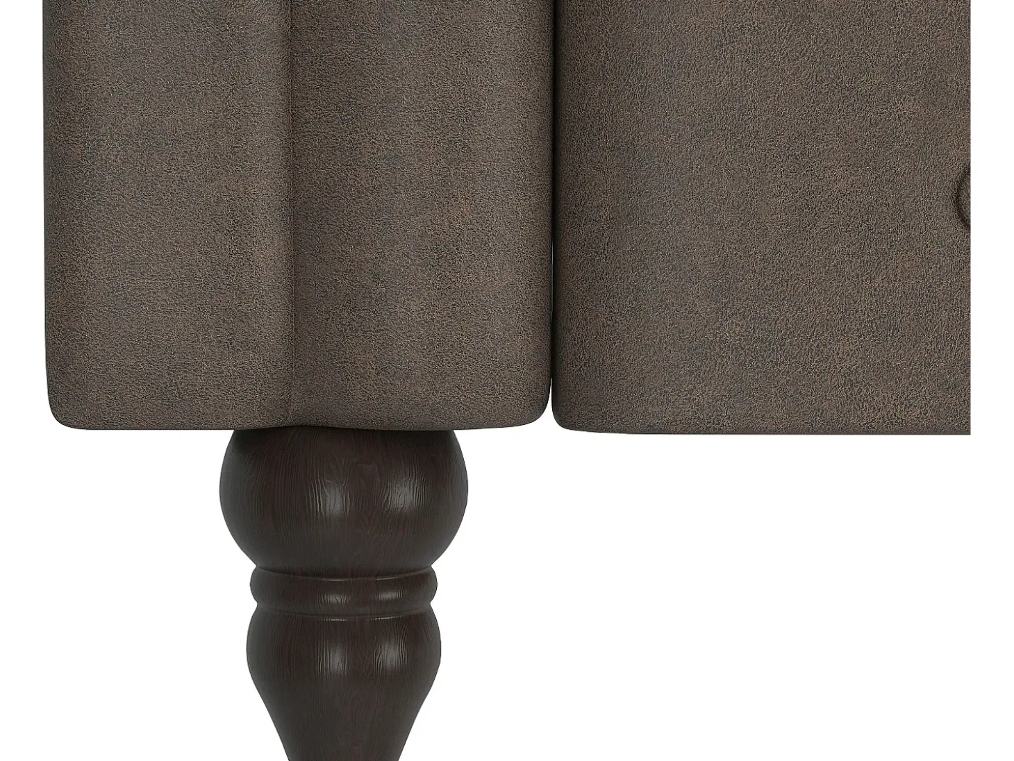 Felix | Sofá-cama de 3 lugares em microfibra castanho-escuro