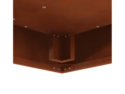 Fire Pit Castanho 80 x 80 x 40 cm Aço resistente às intempéries