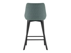 Fox - Banqueta de tecido preto - Conjunto de 2 peças