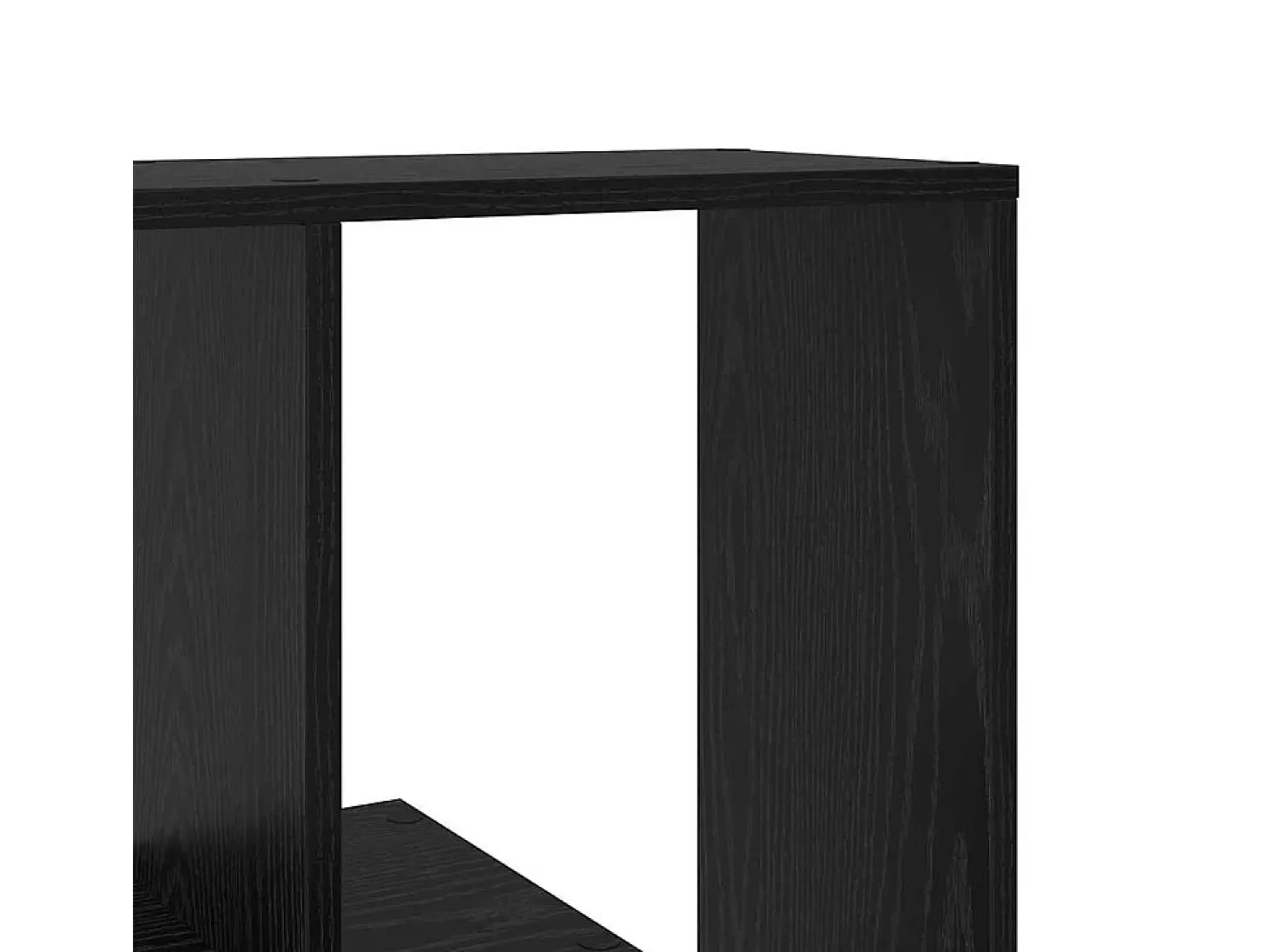 Gabinete de Livros Carvalho Preto 67 x 25 x 162 cm