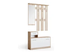 Garderobe sonoma/branco 100x27.8x111.6 billy
