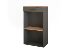 Garrafeira carvalho goldkraft/antracite 60x34.5x106 repose