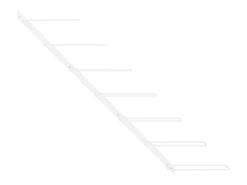 Garrafeira de parede para 7 garrafas metal branco PT667733