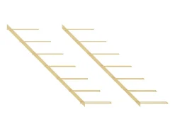 Garrafeira de parede para 7 garrafas metal dourado PT637108