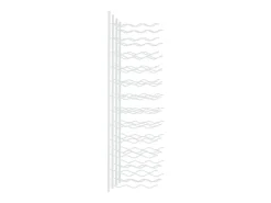 Garrafeira de parede para 36 garrafas 2 pcs ferro branco PT479017