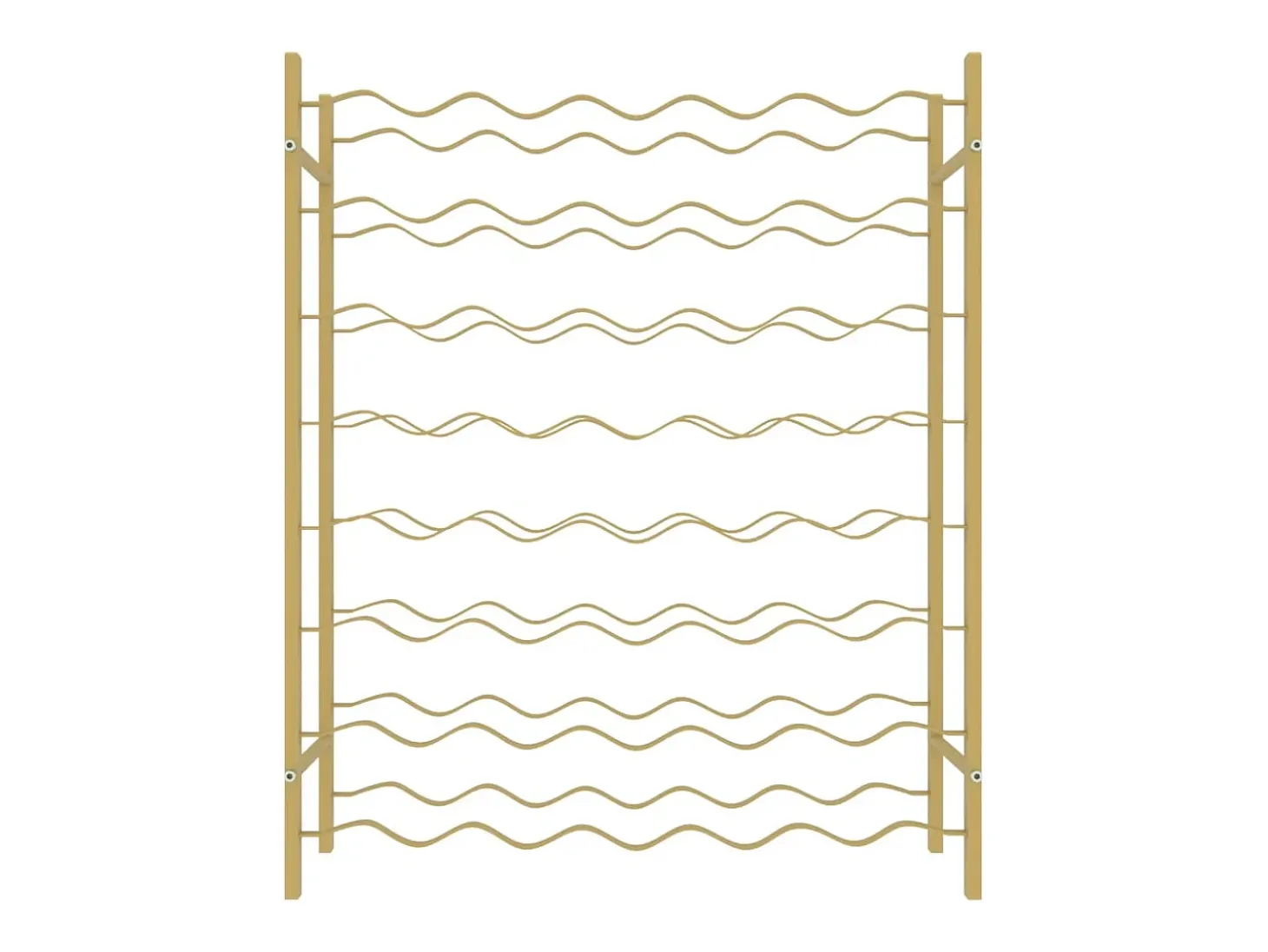 Garrafeira para 48 garrafas metal dourado PT786438