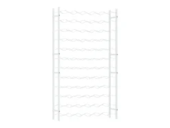 Garrafeira para 72 garrafas metal branco PT310660