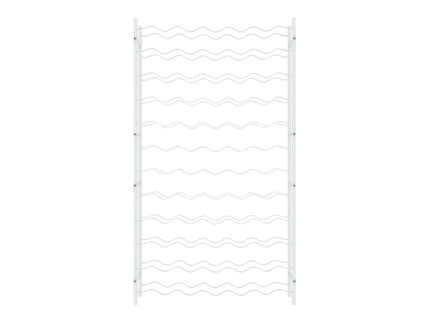 Garrafeira para 72 garrafas metal branco PT310660