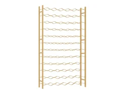 Garrafeira para 72 garrafas metal dourado PT453344