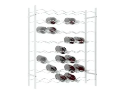 Garrafeira para 48 garrafas metal branco PT862886